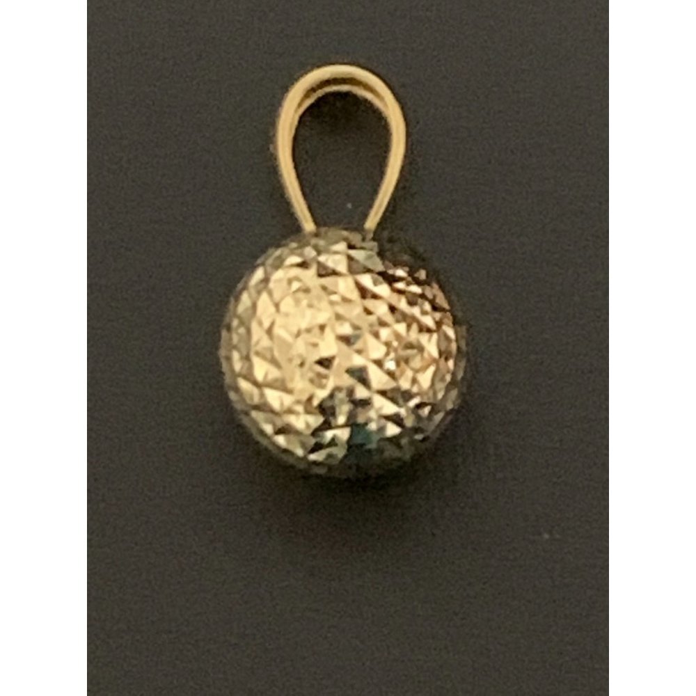 18K Gold Pendant Ball 1.84 grams